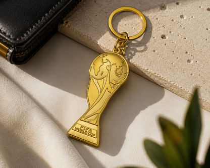 TrophyVault™ Golden Champion Trophy Keychain